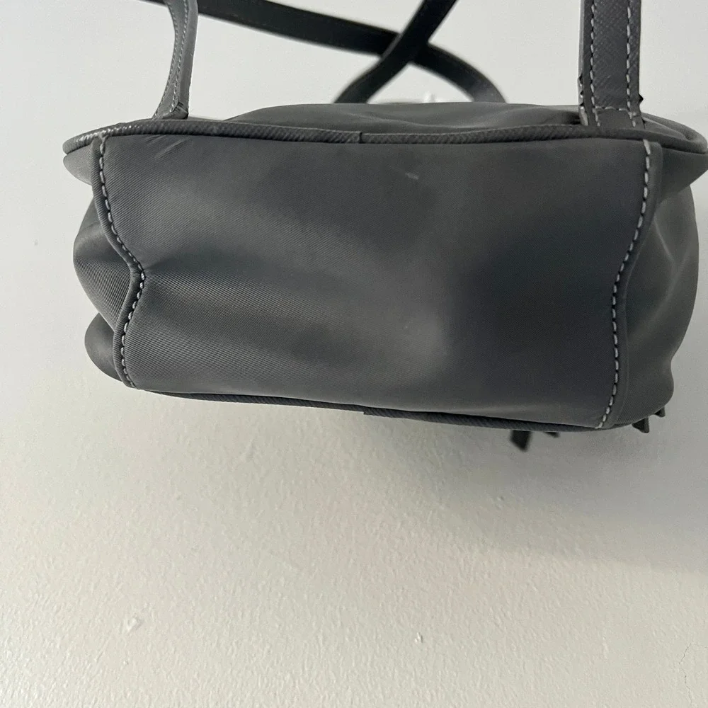 Kate‎ Spade New York Gray Nylon Mini Backpack Bag Travel Purse